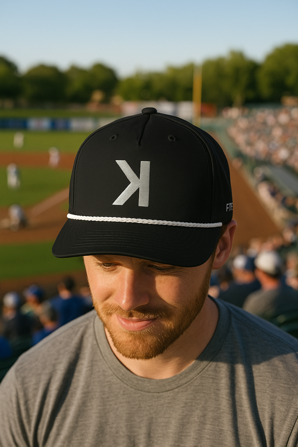 Backwards K Baseball Rope Hat