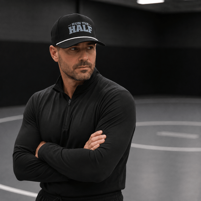 Run The Half Wrestling Hat (Black Edition)