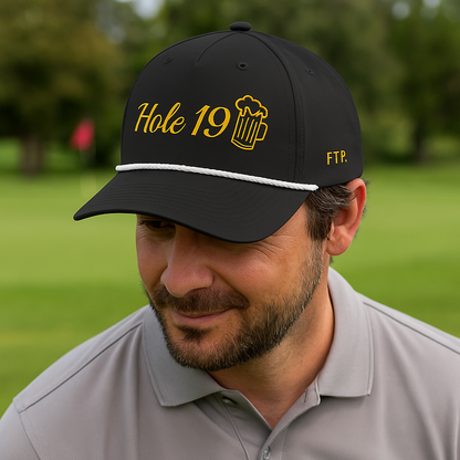 Hole 19 Golf Rope Hat