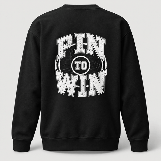 Pin To Win Wrestling Crewneck