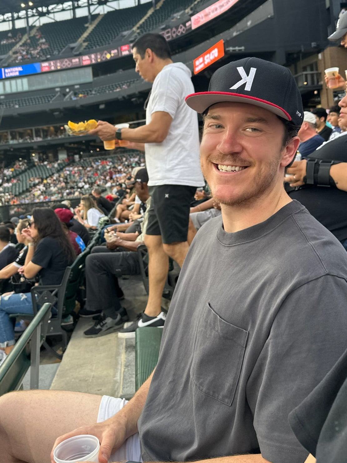 Backwards K Baseball Snapback Hat