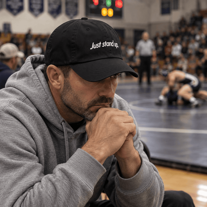 Just Stand Up Wrestling Dad Hat