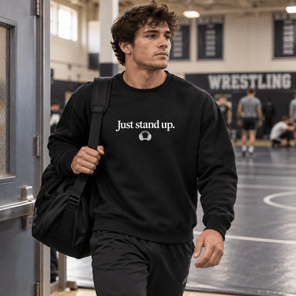 Just Stand Up Wrestling Crewneck