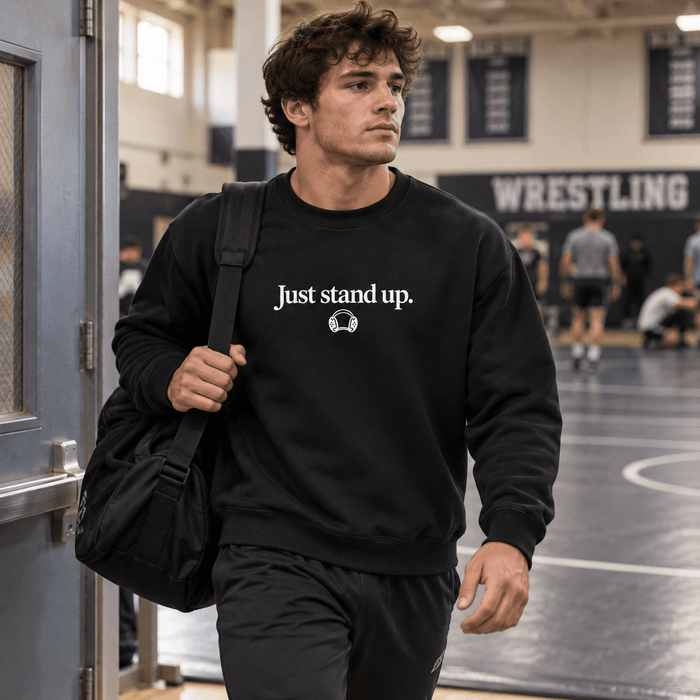 Just Stand Up Wrestling Crewneck