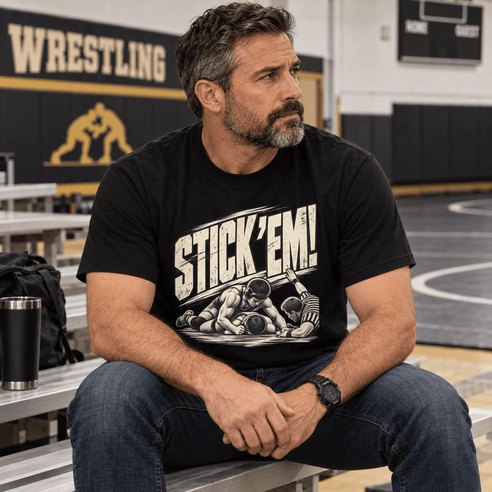 Stick 'Em Wrestling Tee