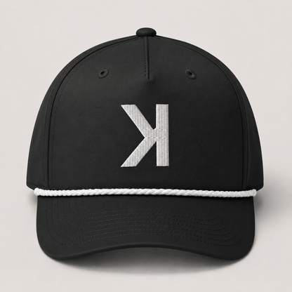 Backwards K Baseball Rope Hat