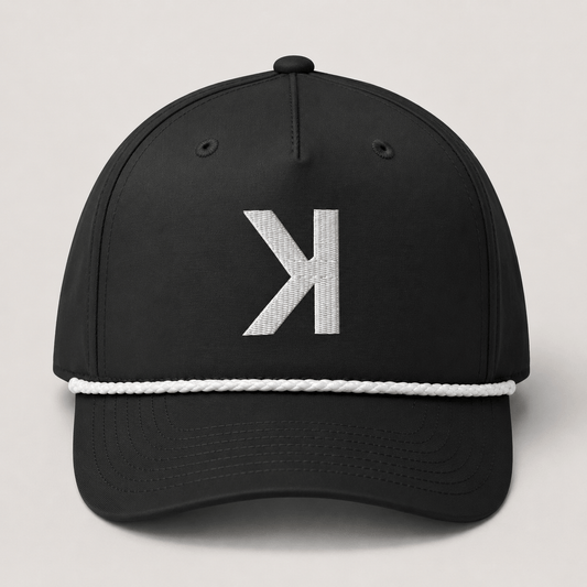 Backwards K Baseball Rope Hat