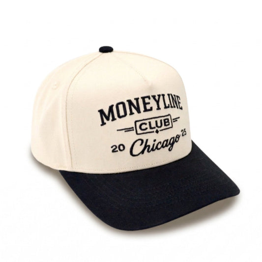 Moneyline Club Hat side view - Chicago 2025 detail on premium snapback